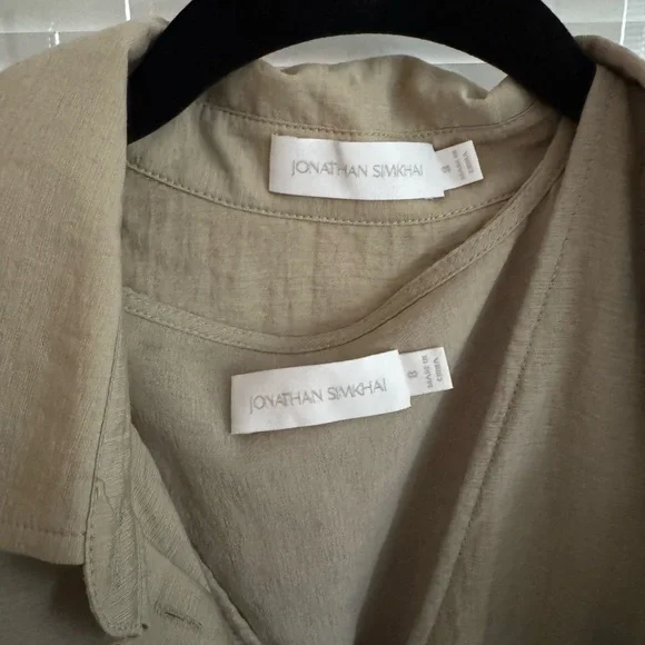 Jonathan Simkhai Jarvis shirt and dress 8 - Picture 5 of 6